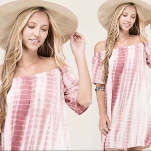 Pink Tie Dye Dress
